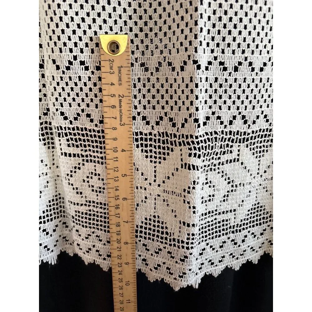 Crochet Lace Curtain Valance Panel 56